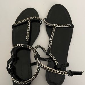 ZaraBasic Collection chain strap sandal